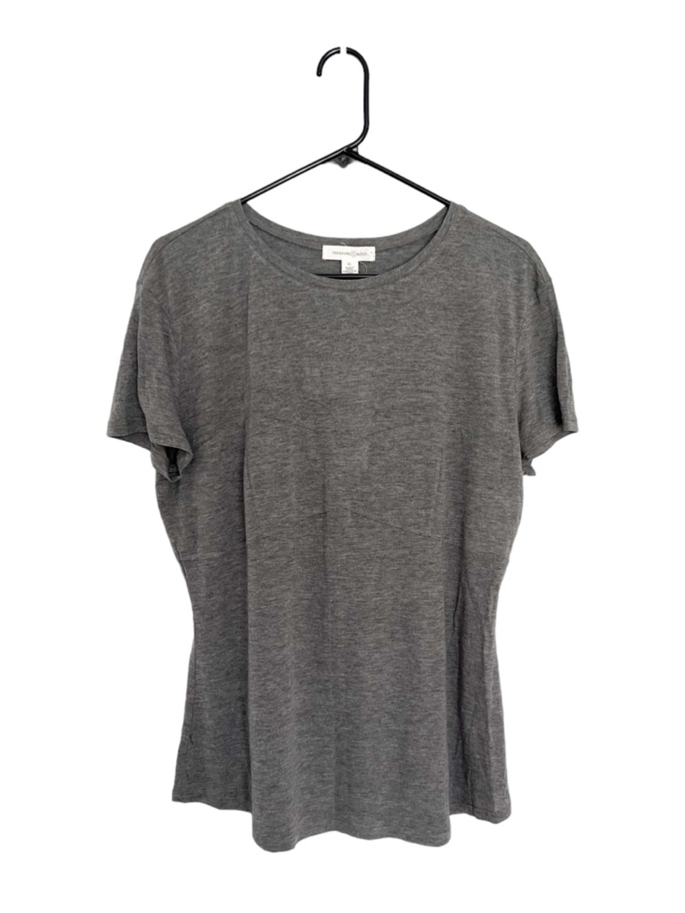 Treasure & Bond Heather Gray Short Sleeve Crewneck Tee